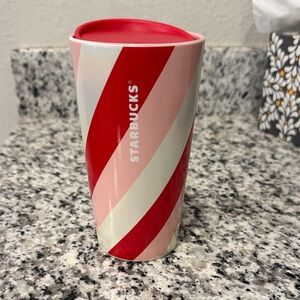 Starbucks Christmas  ceramic to
Go cup.